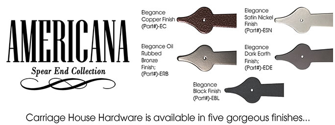 Americana Spear End Hardware Kits