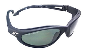 576-TSK21-G15-7 (Black Polarized Safety Sunglasses; G15 Silver Lens)