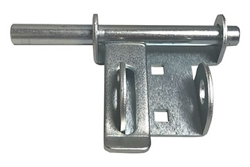 500-15090 (Heavy Duty Shield Security Slide Bolt Latch SSL-1 w/1/2" Bolt; ZP Steel)