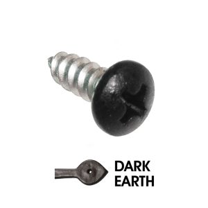 1/4 in. x 1/2 in. Pan Head Sheet Metal Screw; Dark Earth