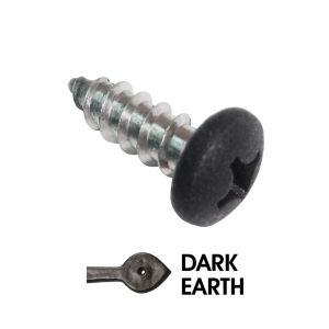 1/4 in. x 3/4 in. Sheet Metal Screw for stamped CH Ring Pulls; Dark Earth