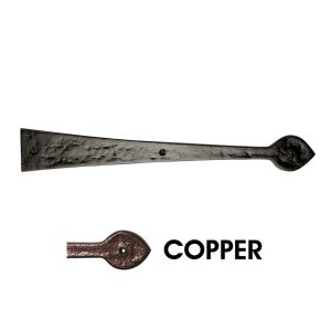 10" Spear End Hinge; Elegance Copper
