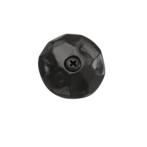 3/4 in. Round Screw Mount Clavo; Black