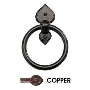 6” Rustic Spear End Ring Pull; Copper