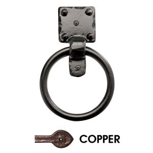 4 1/2” Rustic Mission Ring Pull; Copper