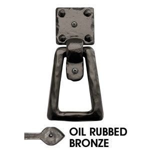 4 1/2” Rustic Craftsman Ring Pull; Oil Rubbed Bronze