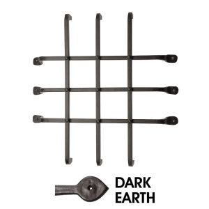 13 x 14 in. Window Grille; Dark Earth