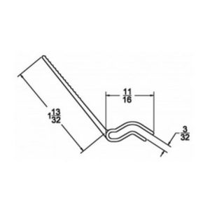 Wayne Dalton Clip On Jamb Seal; White