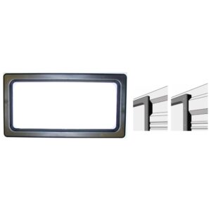 12 in. x 25 in. x 1 3/8 in. Pan Vinyl Back Window